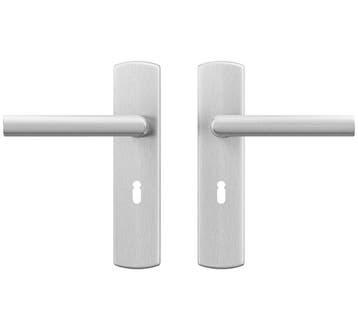 AXA curve klik schild SL56 met deurklink Milan aluminium F1, Verzenden, Nieuw