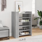vidaXL Schoenenkast 74,5x37,5x100 cm bewerkt hout grijs, Verzenden, Nieuw