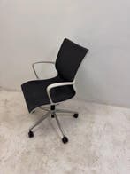 Gispen Turn vergaderstoel op wielen grijs mesh, Receptie of Entree, Ophalen of Verzenden, Gebruikt, Stoel