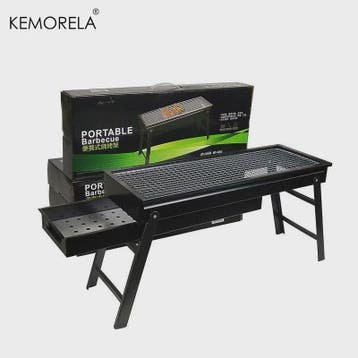 Grote Opvouwbare BBQ Barbecue Grill 60CM - Draagbaar Houtsko, Tuin en Terras, Verzenden, Nieuw