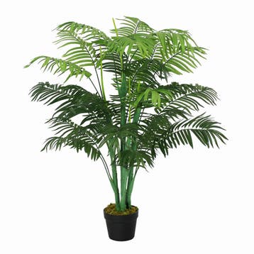 Kunstmatige Palm 125cm Groot Kunstplant Met 18 Palmbladeren, Huis en Inrichting, Woonaccessoires | Vazen, Verzenden, Nieuw