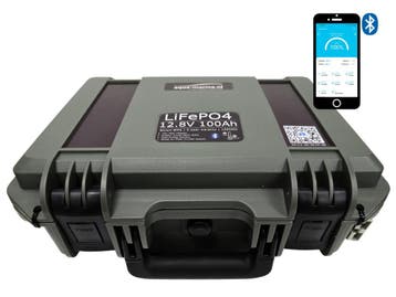 Aqua-Marina OutdoorBox 12.8V 100Ah LiFePO4 Accu – Bluetooth, Ophalen of Verzenden, Nieuw