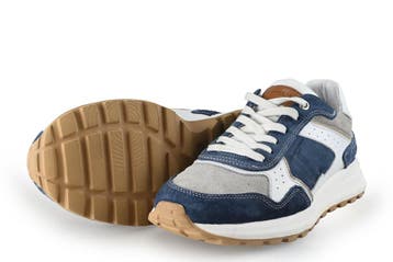 Stefano Lauran Sneakers in maat 40 Blauw, Sneakers of Gympen, Gedragen, Stefano Lauran, Verzenden