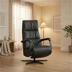 Leren relaxfauteuil met hartbalans Core - Toledo Nero, Huis en Inrichting, Fauteuils, Bohemian, Industrieel, Modern, Scandinavisch