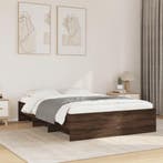 vidaXL Bedframe zonder matras bewerkt hout bruin eikenkleur, Bruin, Verzenden, Hout, Nieuw