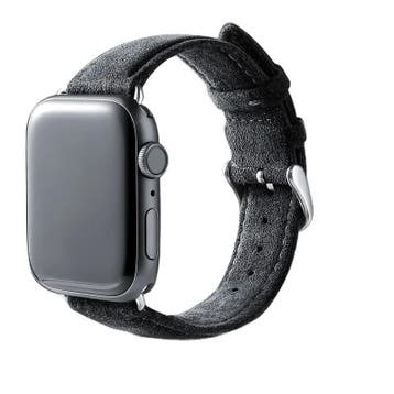 BUGOLINI Qutal – Horlogeband Gesp - Alcantara Italie Zwart, Sieraden, Tassen en Uiterlijk, Horloges | Antiek, Overige merken, Overige materialen