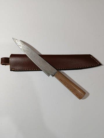 Hypnotics Waves - Keukenmes - Carving knife - Leren schede