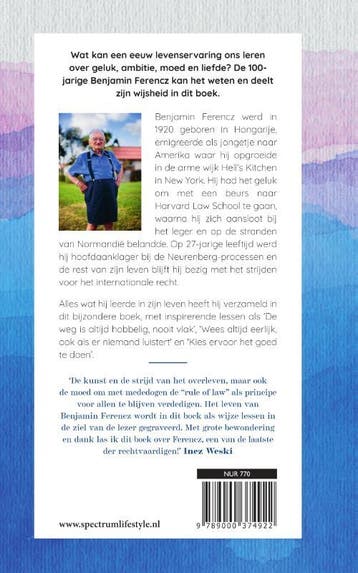 Negen lessen voor een bijzonder leven 9789000374922, Verzenden, Gelezen, Benjamin Ferencz