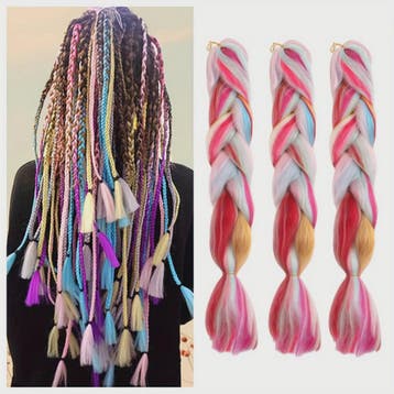3x Jumbo Braids Haar Extensions - 24 Inch Synthetisch Vlecht, Verzenden, Nieuw