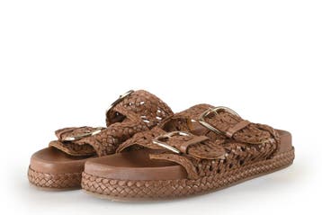 Manfield Slippers in maat 37 Bruin, Slippers, Bruin, Verzenden, Zo goed als nieuw