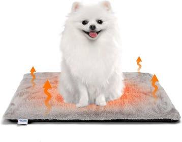 Vetbed Hond – Hondenmat - Warmtedeken Hond - 61x46 cm – Grij, Verzenden, Zo goed als nieuw