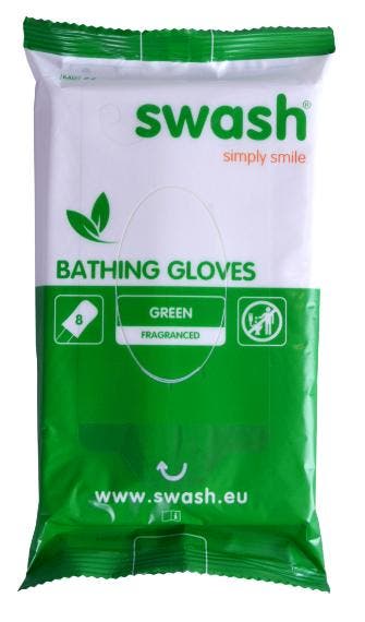 Swash® Bathing Gloves vochtige washandjes geparfumeerd, Verzenden, Nieuw