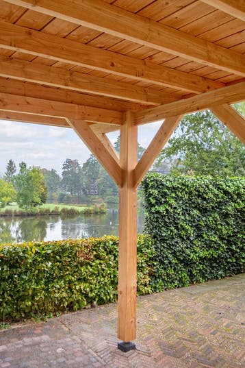 Carport Overkapping met Plat Dak - 500 x 400cm - Bouwpakket, Nieuw
