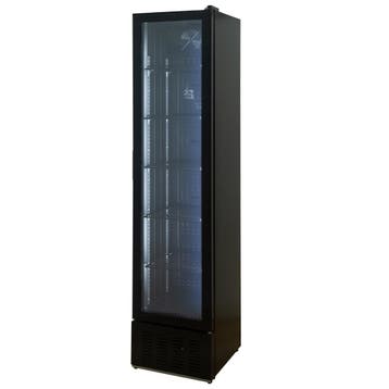 Horeca Displaykoelkast | Glazen Deur | Zwart | 160 Liter..., Verzenden, Nieuw in verpakking