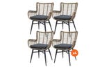 VDG Set van 4 - Jasmine dining tuinstoel - Naturel, Verzenden, Nieuw, Overige materialen
