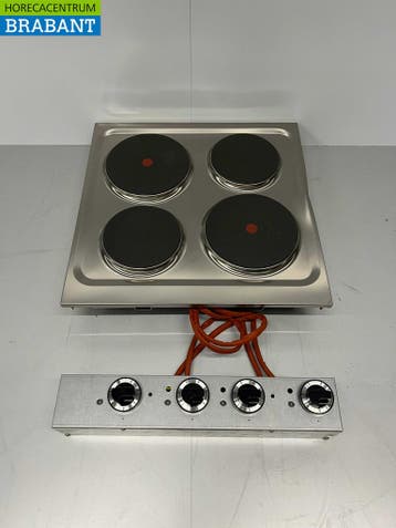RVS Mareno 4 pits Drop-in elektrisch fornuis kookplaat 60 cm, Ophalen of Verzenden, Nieuw zonder verpakking