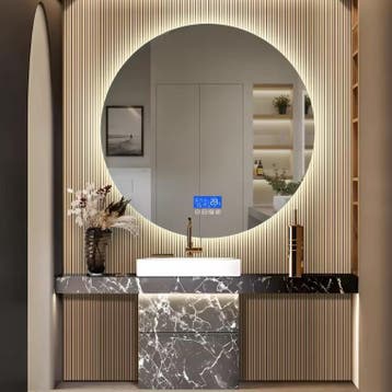 LED Badkamerspiegel met Ontwaseming en Temperatuurweergave, Huis en Inrichting, Verzenden, Nieuw