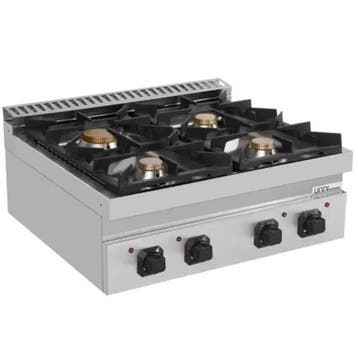 Unninox Fornuis | 700 SERIE | Gas | 4 Branders 3x 6.5kW 1x 9, Ophalen of Verzenden, Nieuw in verpakking