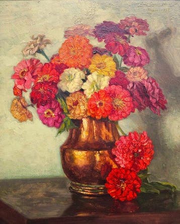 Luis García Oliver (1907-1977) - Still Life with Flowers
