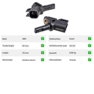 ABS-sensor Volvo V70 T4 (135) Van 2010-10 tot 2015-12 - ABS-, Verzenden, Nieuw, Volvo