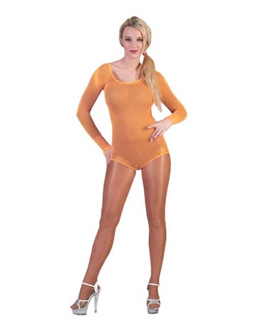 Visnet Bodysuit Neon Oranje, Ophalen of Verzenden, Nieuw