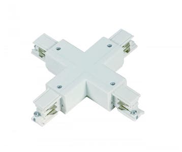 Luxar 3-Fase-Rail Kruis-verbinder wit, Verzenden, Nieuw, Overige fittingen