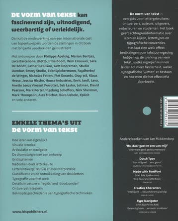 De vorm van tekst 9789063691332 Jan Middendorp, Verzenden, Gelezen, Jan Middendorp
