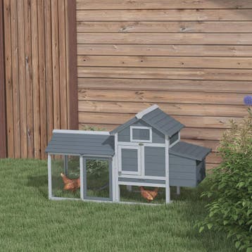 PawHut Kippenhok Cottage met Verhoogd Frame - 150.5x54x87 cm, Verzenden, Nieuw
