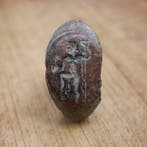 Oud-Romeins Brons Ring - met gegraveerde Jupiter (Zonder