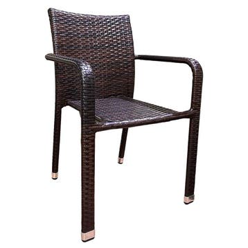 Stoel | BARI | Aluminium Rotan/Aluminium | Brown |, Verzenden, Nieuw in verpakking