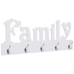 vidaXL Wandkapstok FAMILY 74x29,5 cm, Verzenden, Nieuw