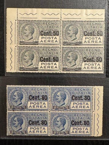 Koninkrijk Italië 1927 - Koninkrijk Italië 1927 - Luchtpost,, Gestempeld
