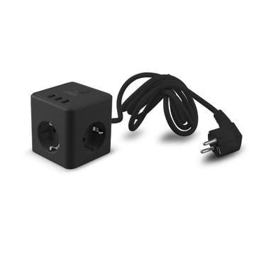 Stekkerdoos 3 voudig - 3x USB - 230V / 10A - Met stroomkabel, Ophalen of Verzenden, Nieuw