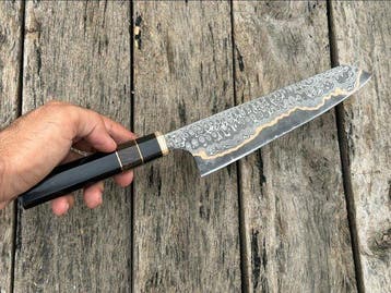 Keukenmes - Handgemaakte verzamelobjecten Japanse koksmes,, Antiek en Kunst