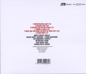 cd - abbey lincoln &amp; archie shepp- - PAINTED LADY (ni..., Verzenden, Zo goed als nieuw