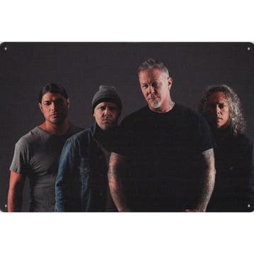 Wandbord -  Metallica The Band, Ophalen of Verzenden, Nieuw