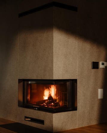 Inbouw Houtkachel Quattro 80 Max Rechts Glas, Nieuw