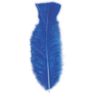 50x Sierveren blauw hobby materiaal 17 cm - Decoratie veren, Verzenden, Nieuw