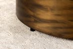 Ronde salontafel met beeninleg HARMONY NATURE 60 cm zwart, Ophalen of Verzenden, Nieuw