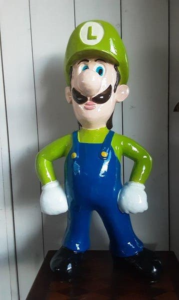 Luigi - Mario Brothers - Reclamebord - kunststof