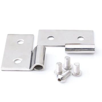 Rampage 1976-1983 Jeep CJ5 Lower Door Hinges - Stainless, Ophalen of Verzenden