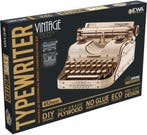 Eco Wood 3D Houten Vintage Typemachine DIY Modelbouw, Verzenden, Nieuw