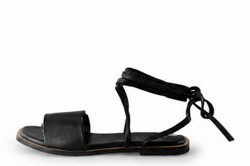 Shabbies Amsterdam Sandalen in maat 38 Zwart, Shabbies Amsterdam, Verzenden, Zwart, Sandalen of Muiltjes
