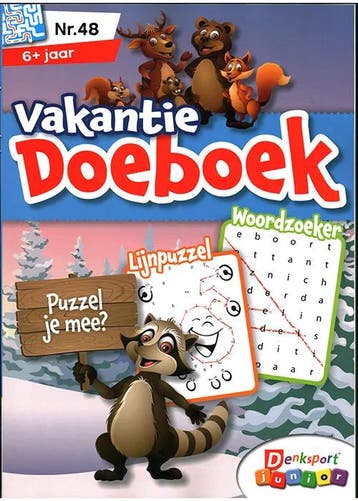 Denksport Junior Vakantie Doeboek - 48 2025, Verzenden, Nieuw, Sport en Vrije tijd