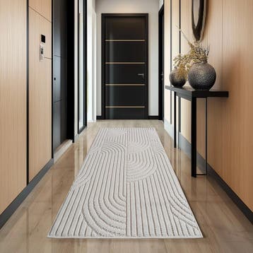 Japandi Vloerkleed | Helix | Bogen | Crème | 240x340 cm, Verzenden, Nieuw