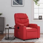 vidaXL Fauteuil verstelbaar kunstleer rood, Huis en Inrichting, Fauteuils, Verzenden, Nieuw