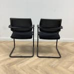 complete set van 2 stuks Sitland vergaderstoelen, zwart, Ophalen of Verzenden, Gebruikt, Zwart, Stof
