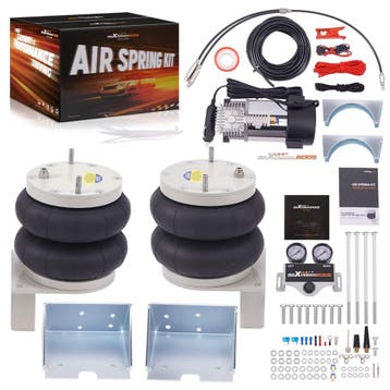 Luchtvering + compressor kit tweekringssysteem geschikt v..., Auto-onderdelen, Ophanging en Onderstel, Verzenden, Nieuw, Universele onderdelen