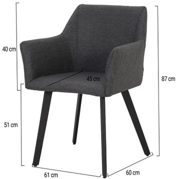 Showroommodel Sarego dining tuinstoel outdoor textileen, Ophalen of Verzenden, Nieuw