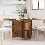 vidaXL Eettafel 2 pcs 140 x 80 x 77 cm Bewerkt hout Oud hout, Verzenden, Nieuw